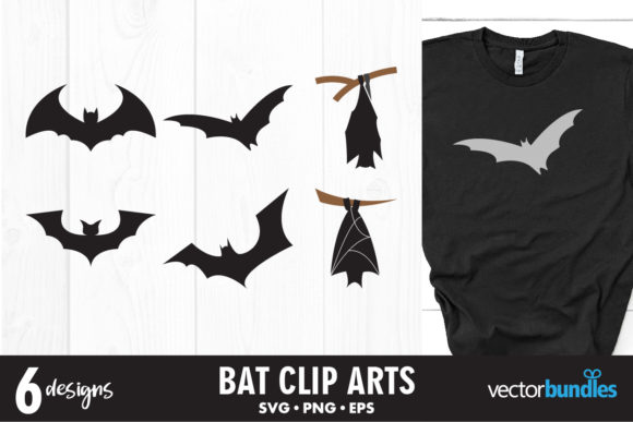 Bat Flying and Hanging Svg
