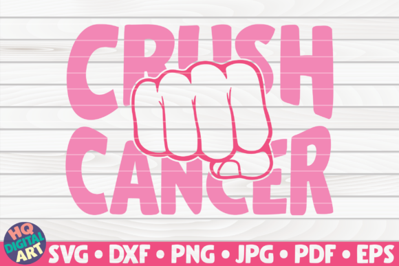 Crush Cancer SVG for Real Embroidery Projects