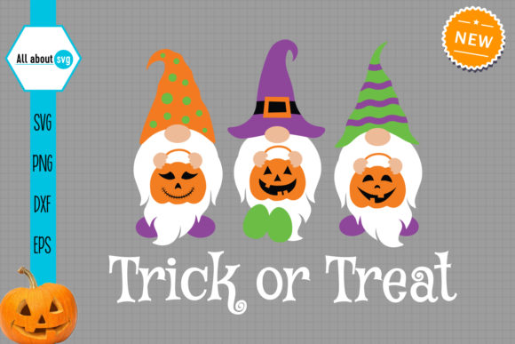 Halloween Gnomes Svg, Trick or Treat Svg