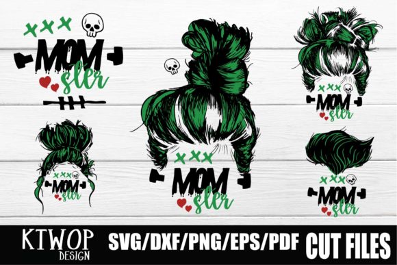 Momster Messy Bun Bundle SVG