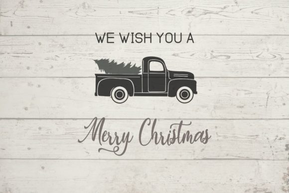 Old Truck Merry Christmas SVG