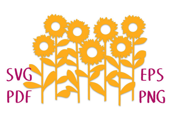 Sunflower Garden Repeating Border SVG Review for Real Projects