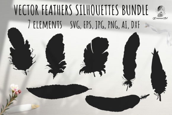 Vector Feather Silhouette Bundle SVG Review for Real Projects